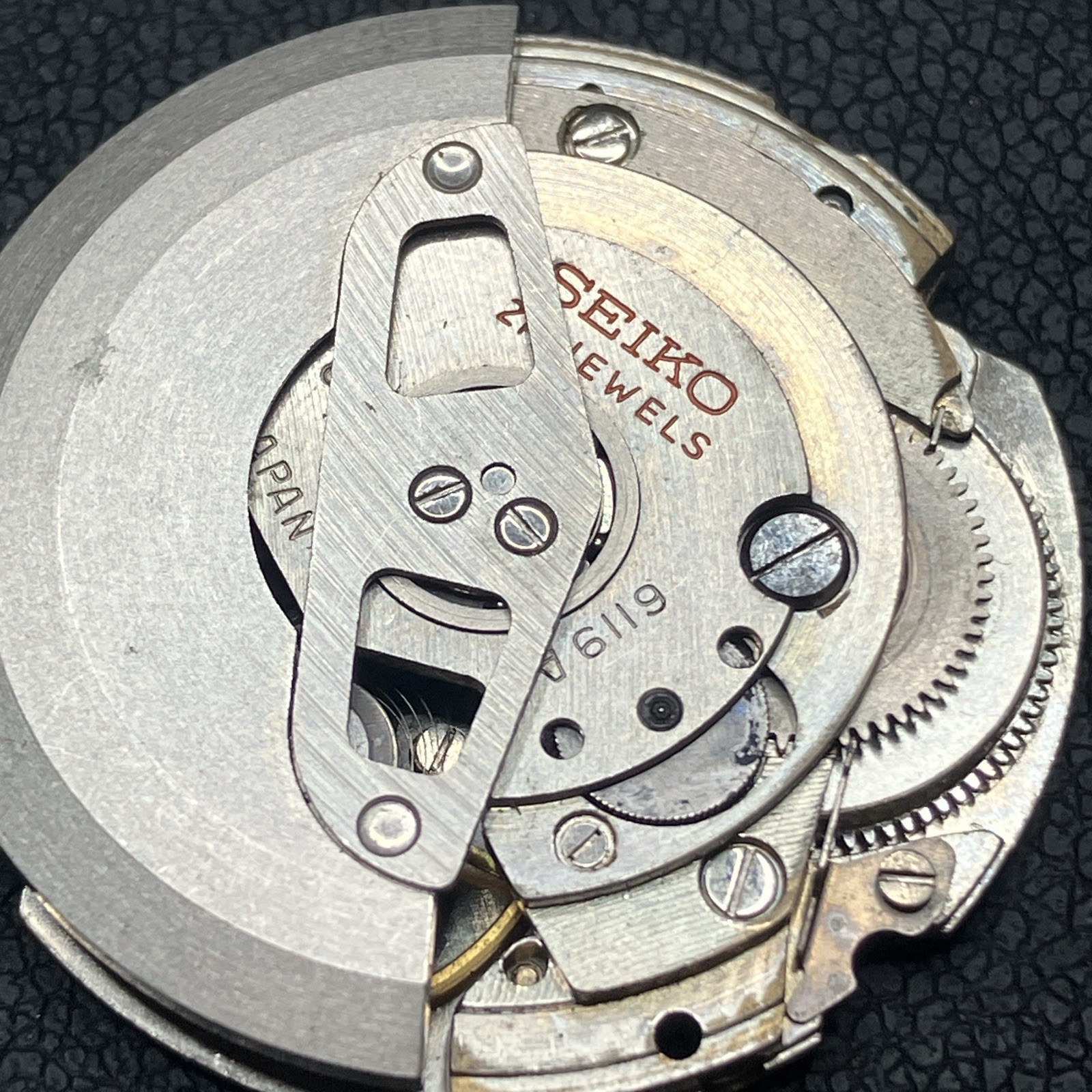 Seiko 6119A 21J Automatic Movement Dial Day Disc Spare Parts Repair Lot