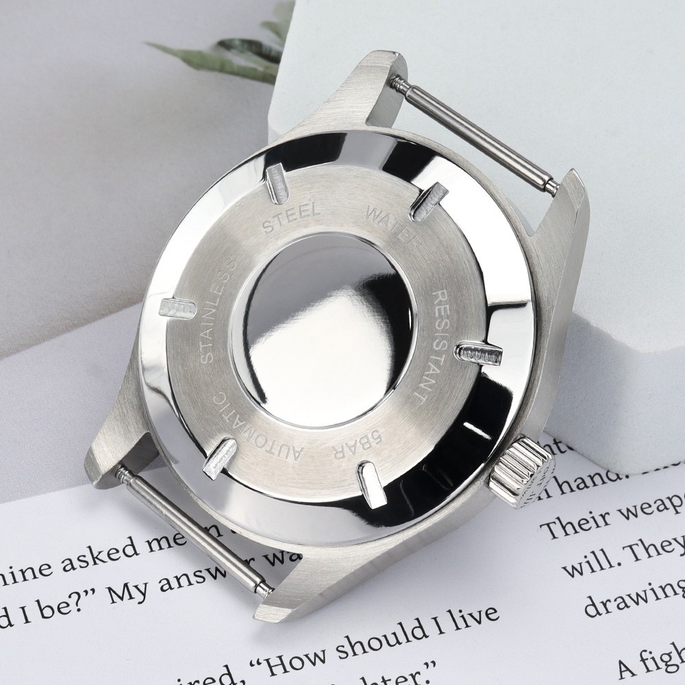 FEIYASHI Fine Steel Brushed Diver Watch Cases Mineral Glass For Seiko NH35 NH36