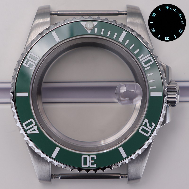 NH35 Watch Case Oyster Luminous SUB Blue 40mm STEEL 20ATM For Seiko NH35 ETA2824