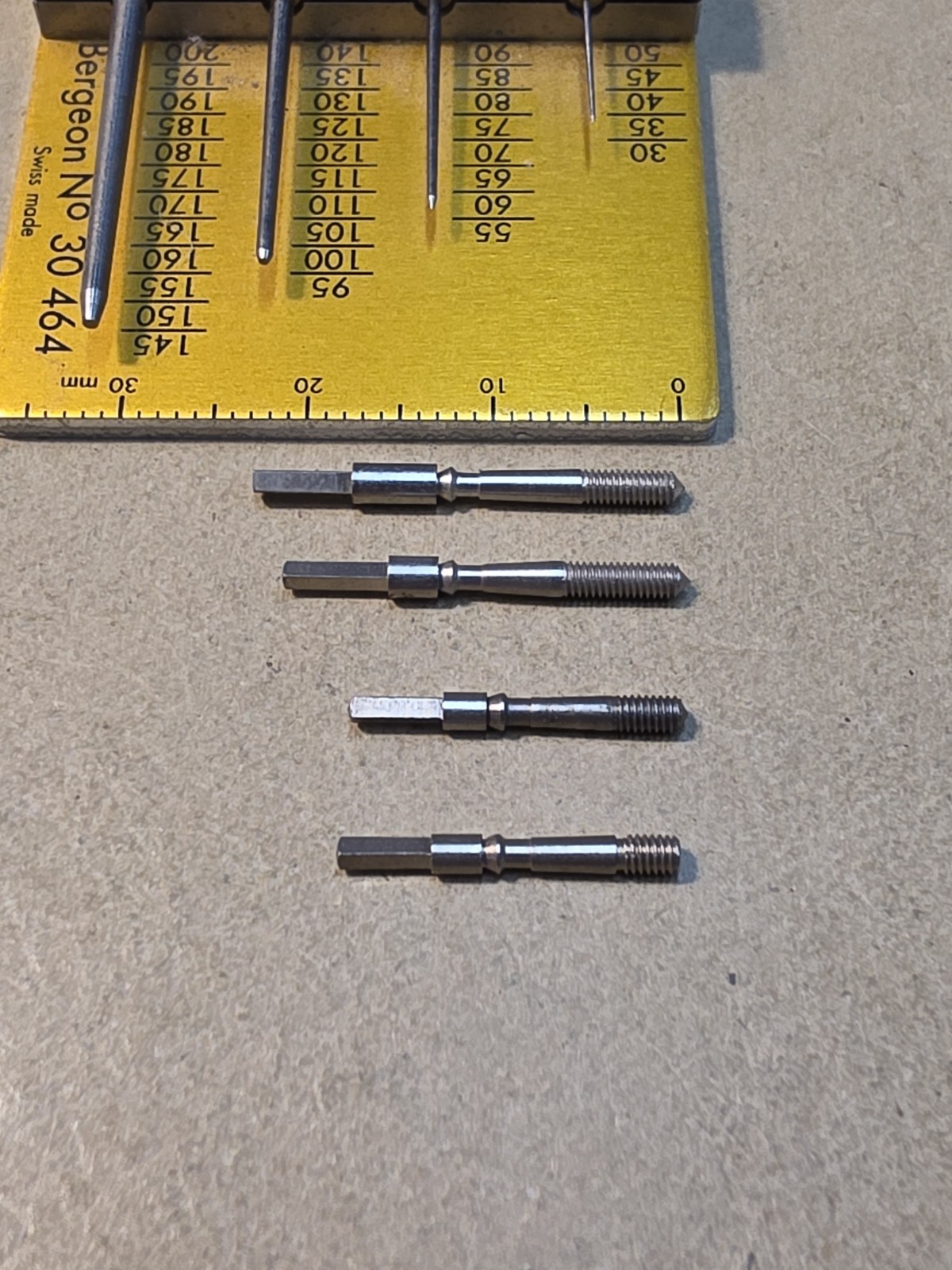 Lot Of 4 Mixed NOS American Pocket Watch 16s Stems Parts Spares