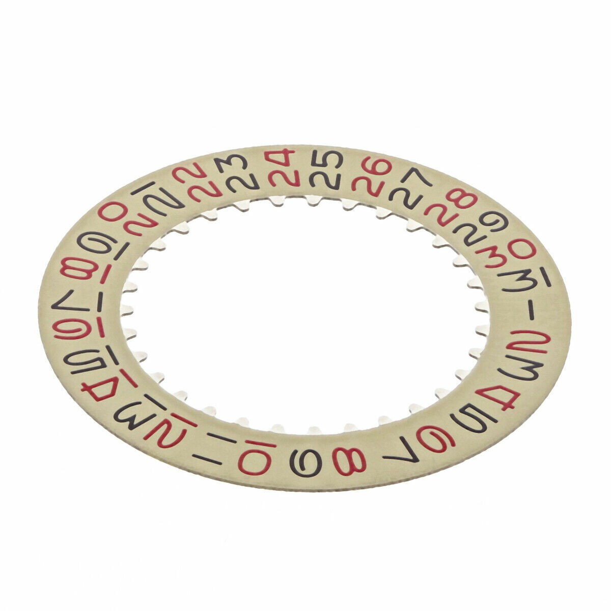 Champagne Red Black Roulette Replacement Date Disc For Rolex Submariner