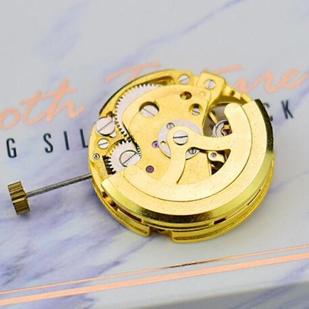 Gold Skeleton 2004 Movement Radiation Pattern Fully Automatic Watch Movement
