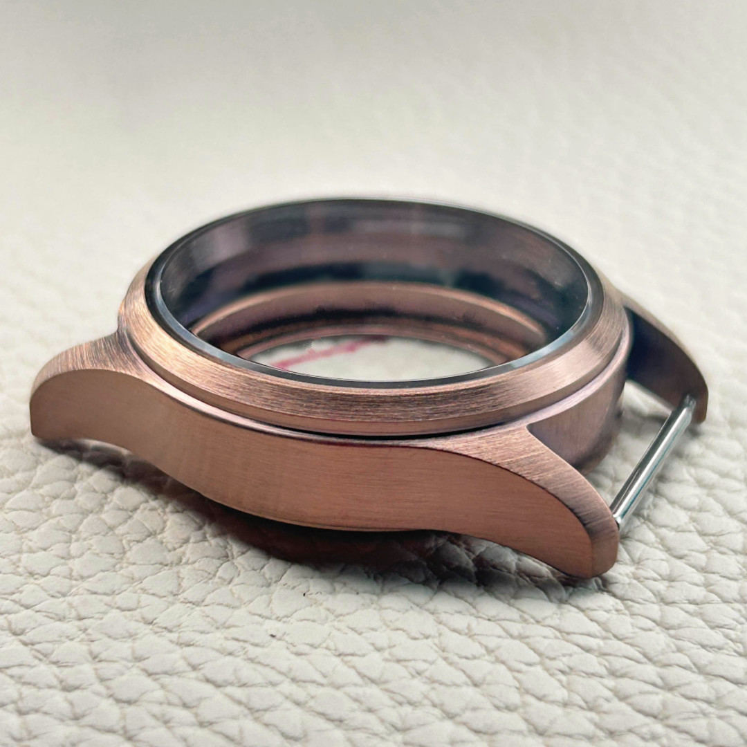 36MM Bronze Sapphire Glass Pilot Watch Case Fit Japan NH34 NH35 NH36