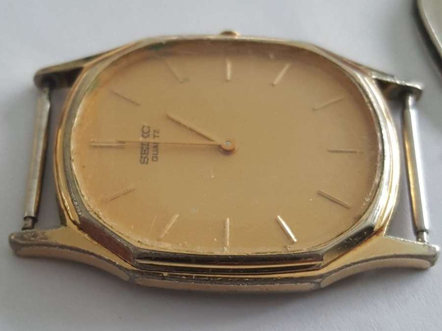 Seiko Gold Plated Bezel and Case Number 7430-5128 With Dial, Hands and Crystal