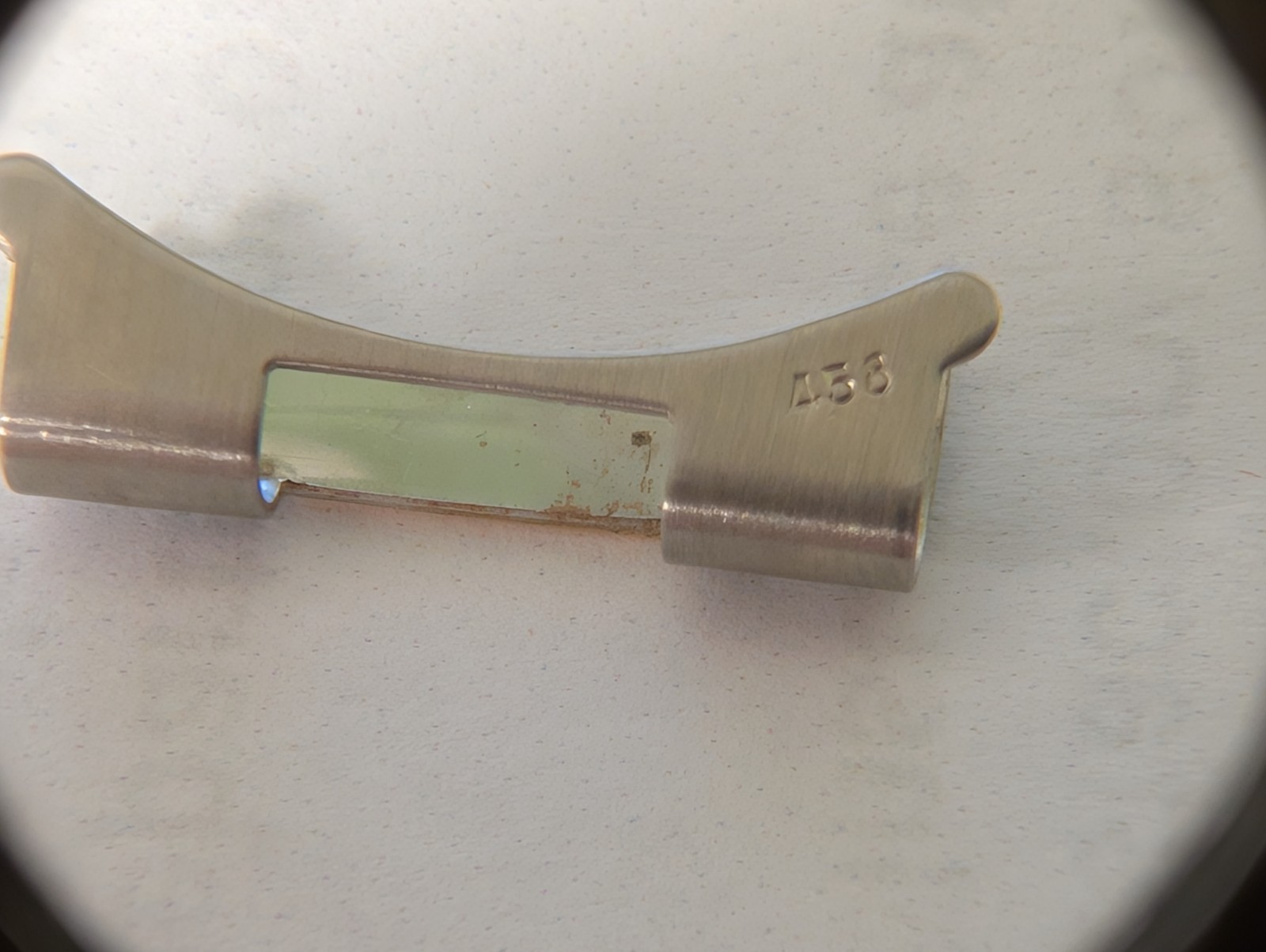 Genuine Rolex END PIECE two toned gold/Steel 458 stamped on it, Model 78363 20mm