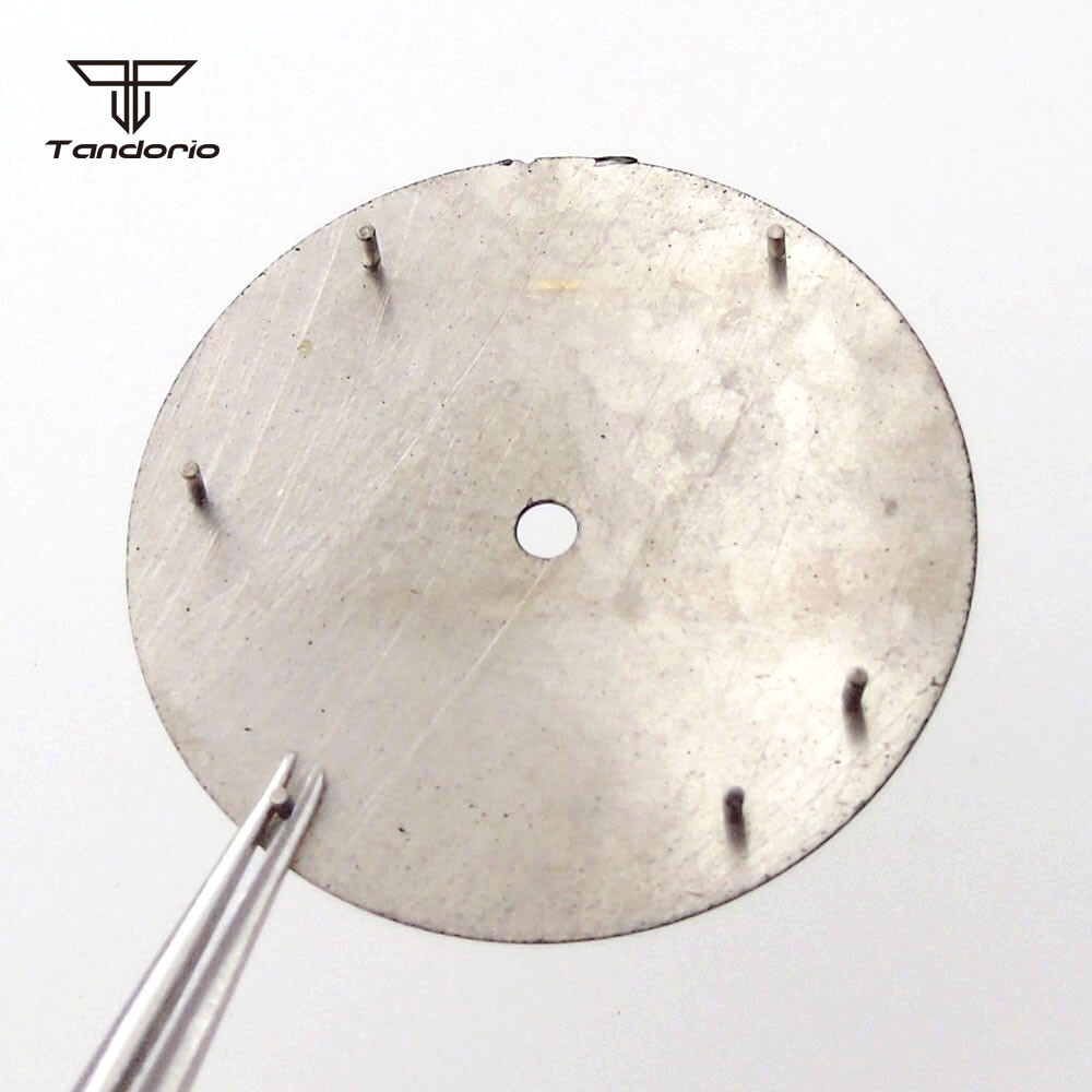 29mm Watch Dial White Marks Green Luminous Fit NH35 NH36 Miyota82 Series DG2813