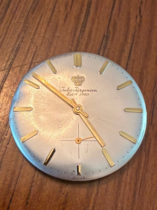 JULES JURGENSEN 17j watch movement and dial