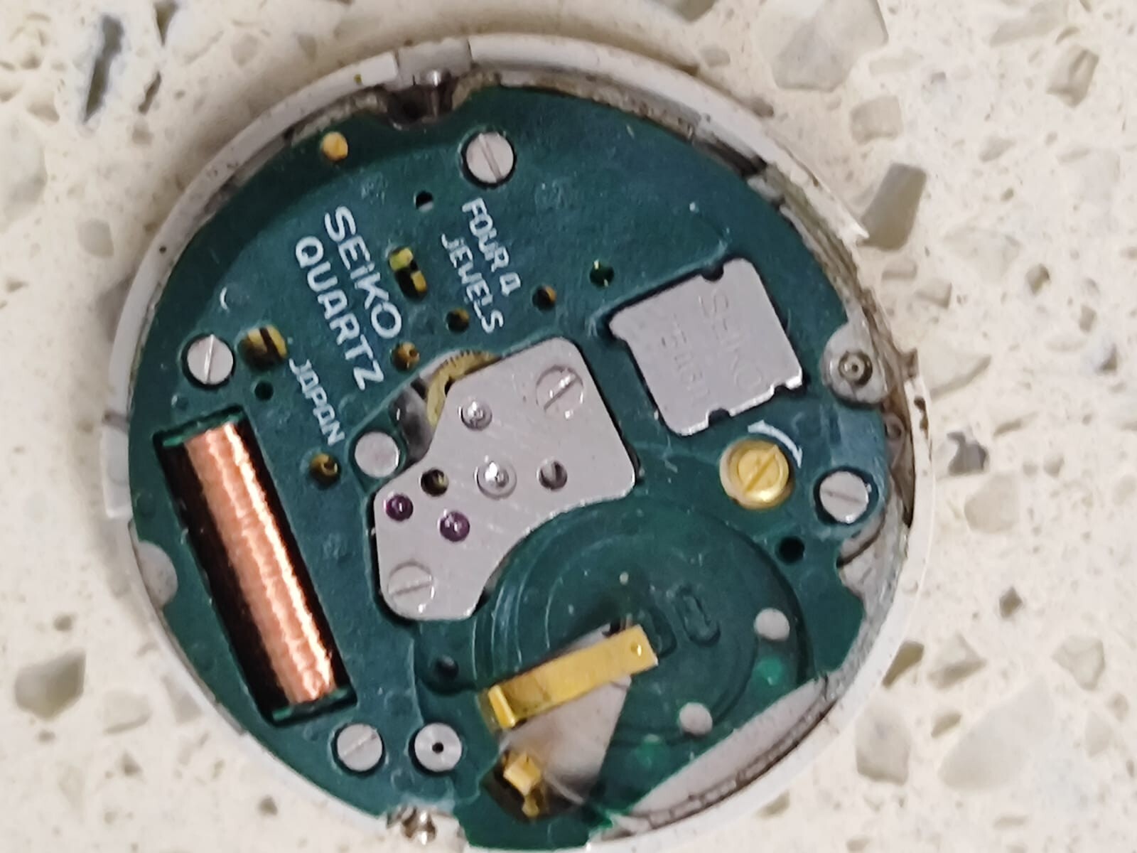 SEIKO 7546 Quartz Complete Movement Working used