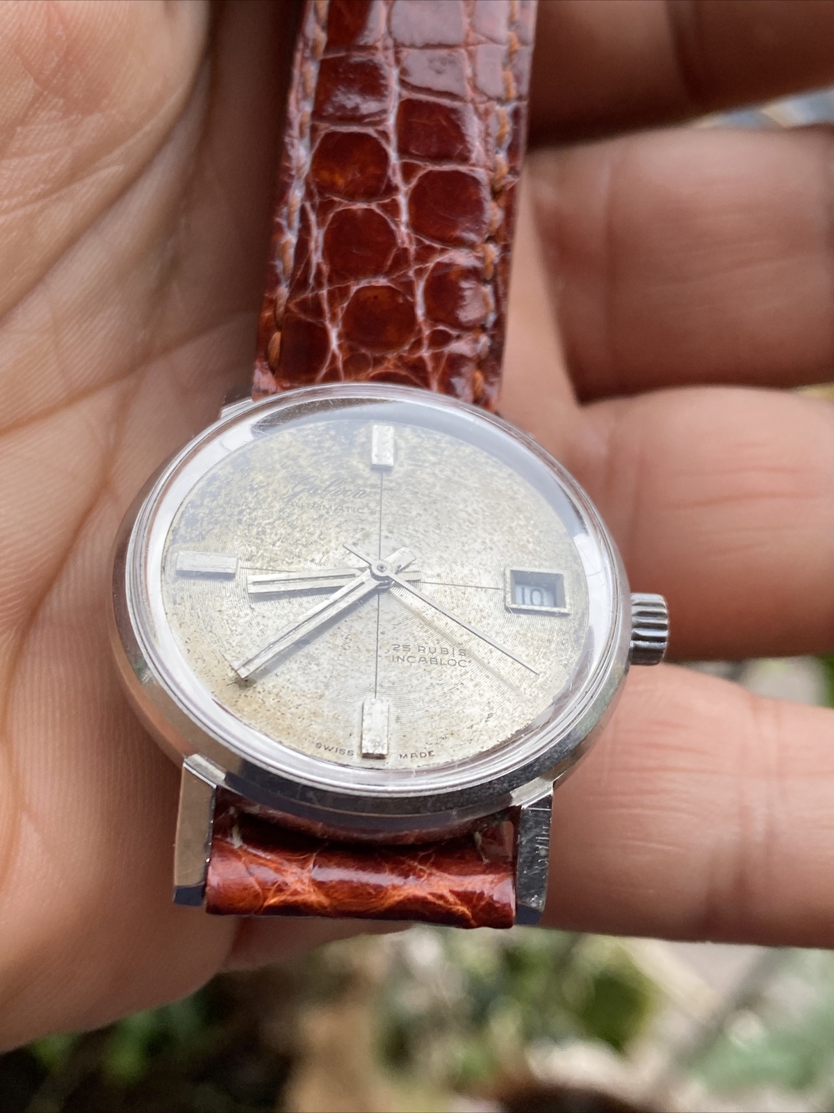 Galvin Automatic As Cal 1700 Vintage Watch Steel Swiss Made Automatic Watch