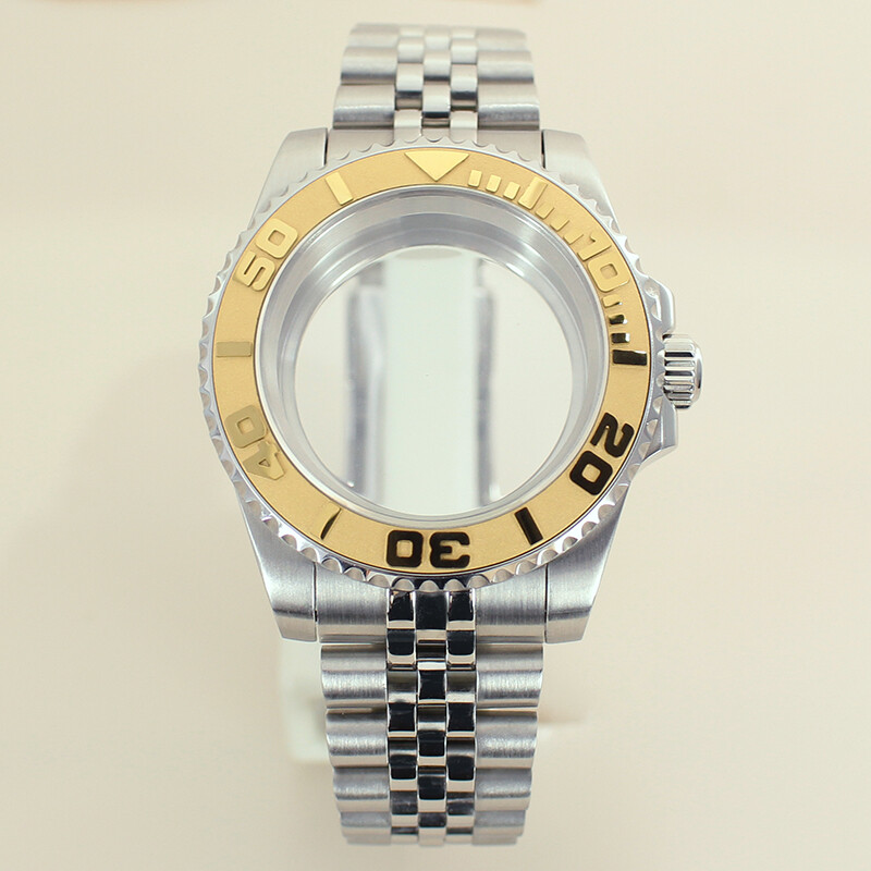 40mm Nh35 Watch Case Jubilee Bracelet Yacht Ceramic Bezel Sapphire Glass 10ATM
