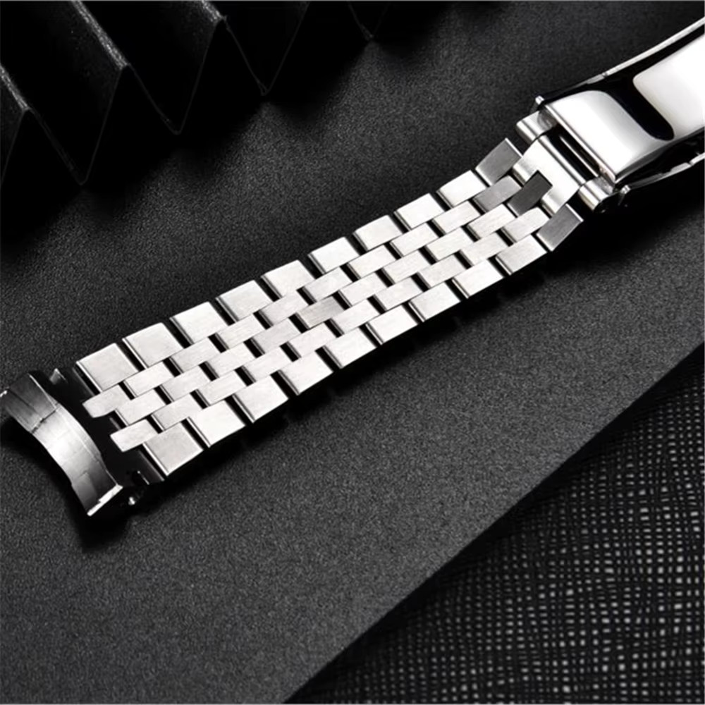 PAGANI DESIGN Stainless Steel Watch Strap 20mm Folding Buckle Unisex