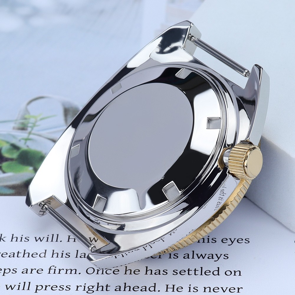 Golden Coin Edge Bezel Diver Watch Cases 41mm Modify turtle For Seiko NH35 NH38