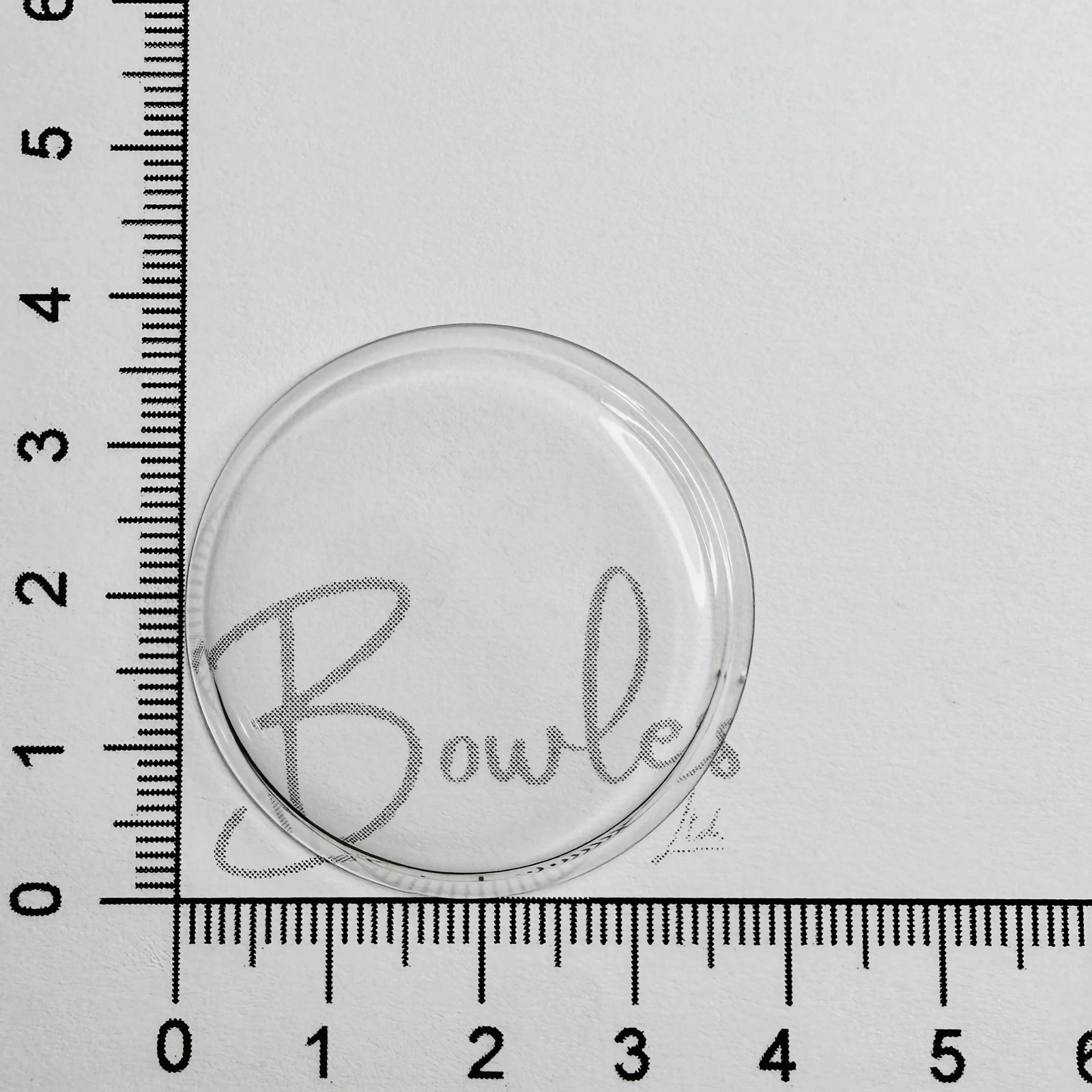 Antique Pocket Watch Crystal – 37.8 mm – Round Flat Top – Mineral Glass