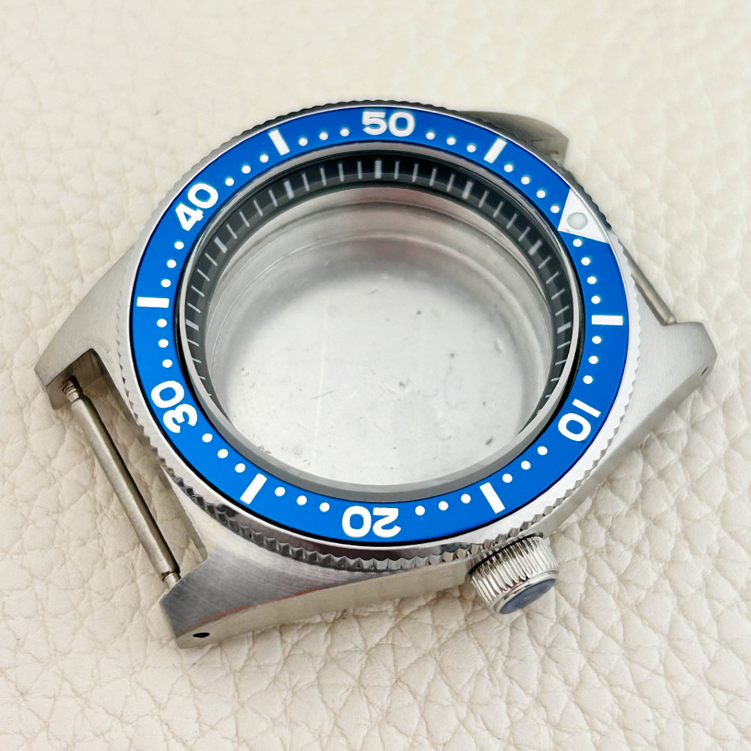Sapphire Glass Watch Case 40mm Drilled Lugs Water Resistance Fit NH34 NH35 NH36