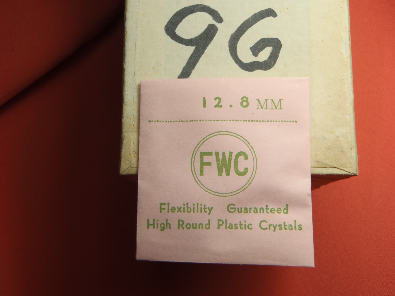 FWC HIGH ROUND Diamond Edge PLASTIC WATCH CRYSTAL 12.8 MM NOS