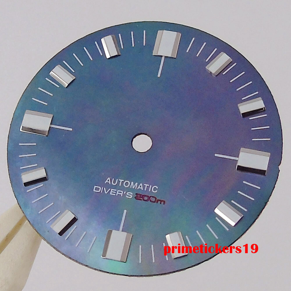 28.5mm Watch Dial Sterile Face Hands Green Luminous Fit NH35 ETA2824 PT5000 Movt