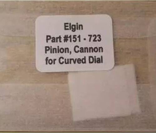 Elgin 723 – Part 151 – Cannon Pinion for Curved Dial – Repackaged Replacement