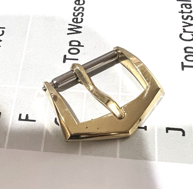 Patek Philippe 18K YELLOW GOLD Clasp Pin Buckle 14MM CALATRAVA + SWISS MADE