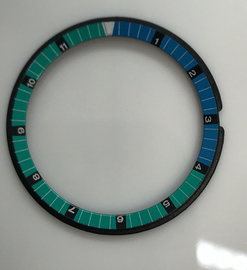 Inner Bezel for Seiko 5 Rally Sport Green Blue Indicator 6119-6050 6119-6053