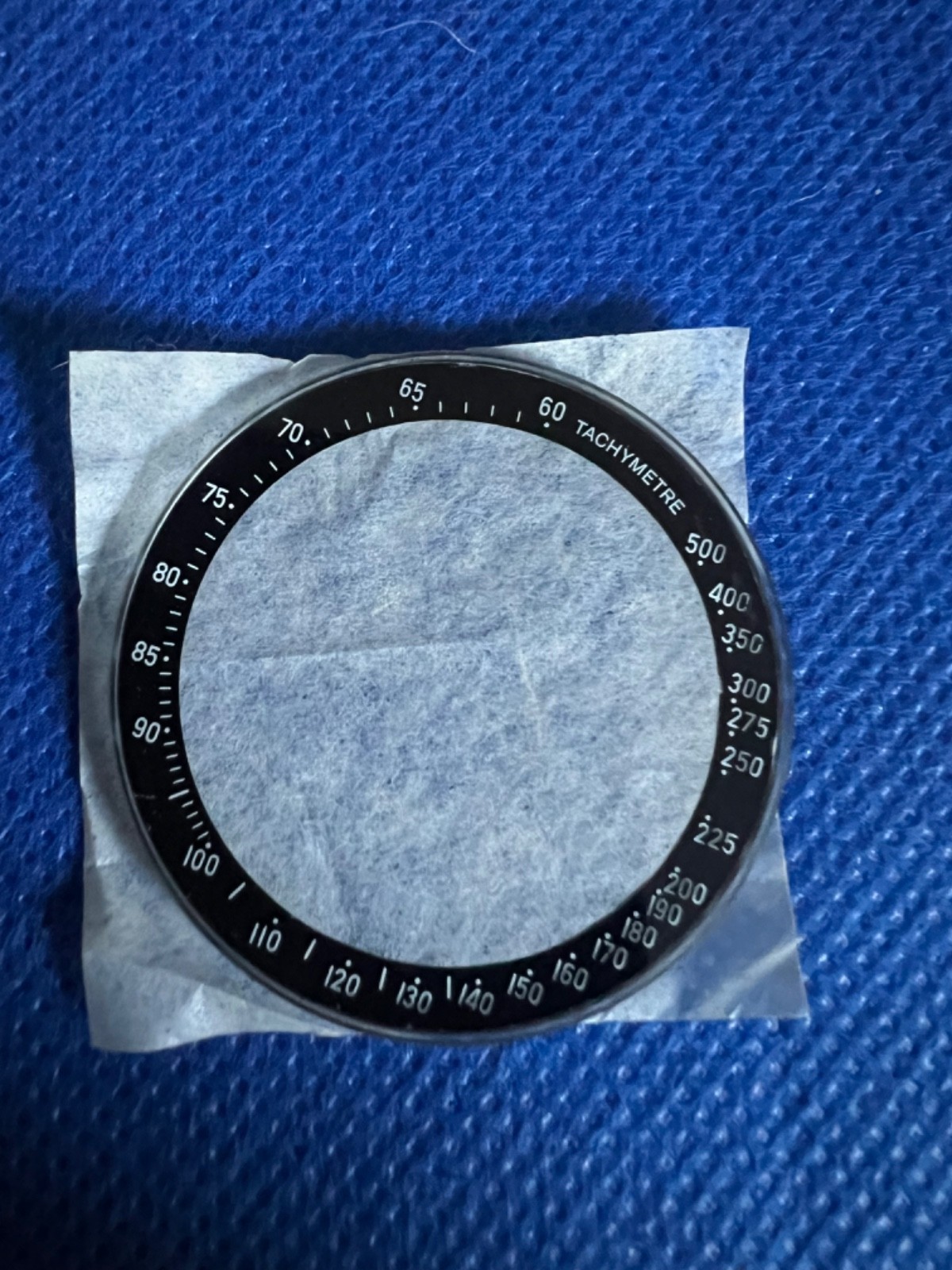 Omega original unused black 37mm Speedmaster bezel and glass 37mm 063TN5146TA