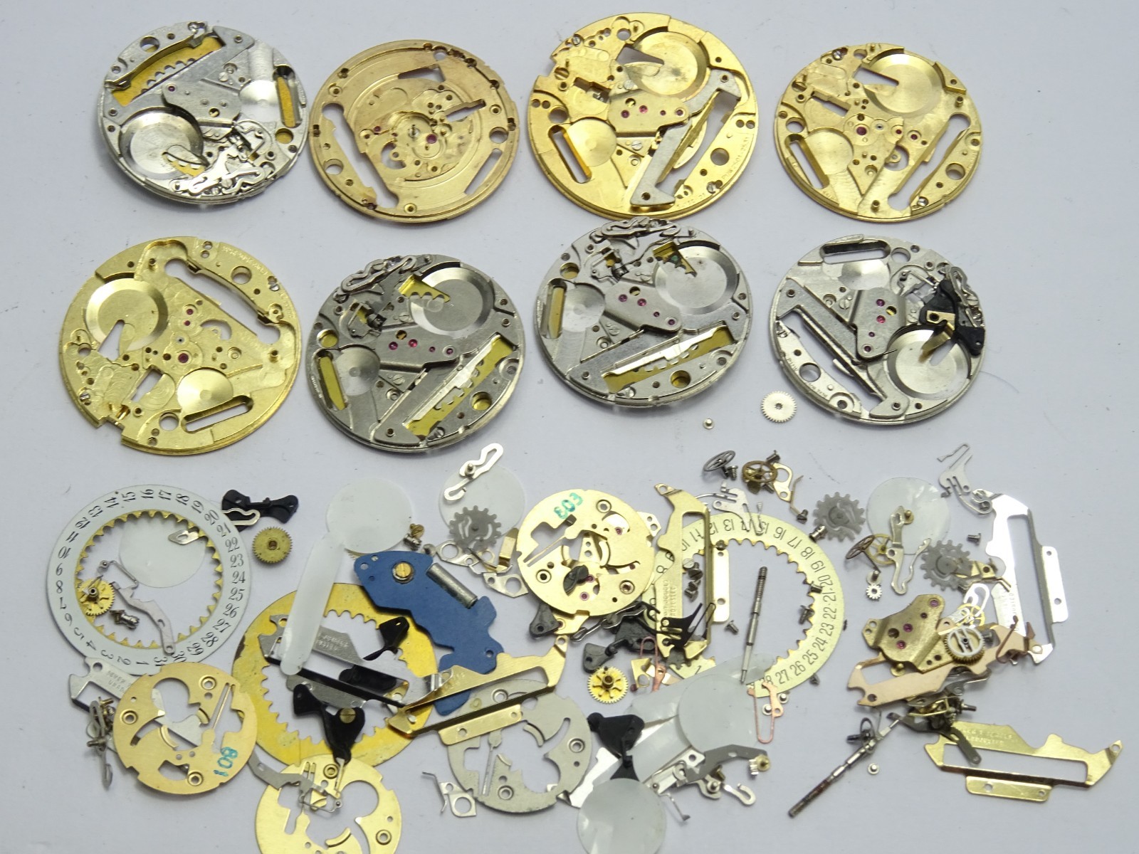 PUW 241 240 243 Watch Movement Spare Parts Stem Horology Watchmaker Date Wheel