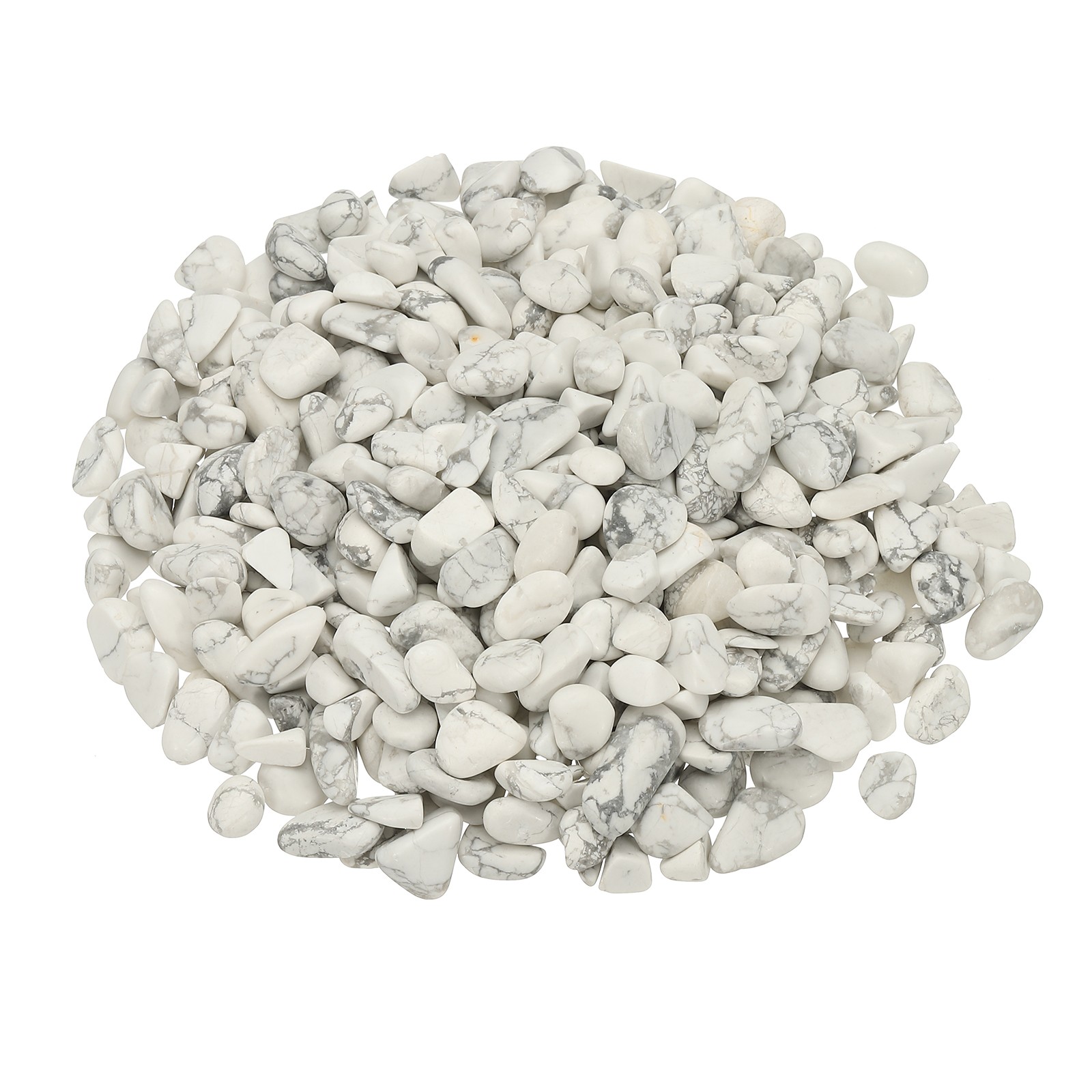 Tumbled Chips Stones, 1lb/500g Fluorite Tumbled Gravel, White