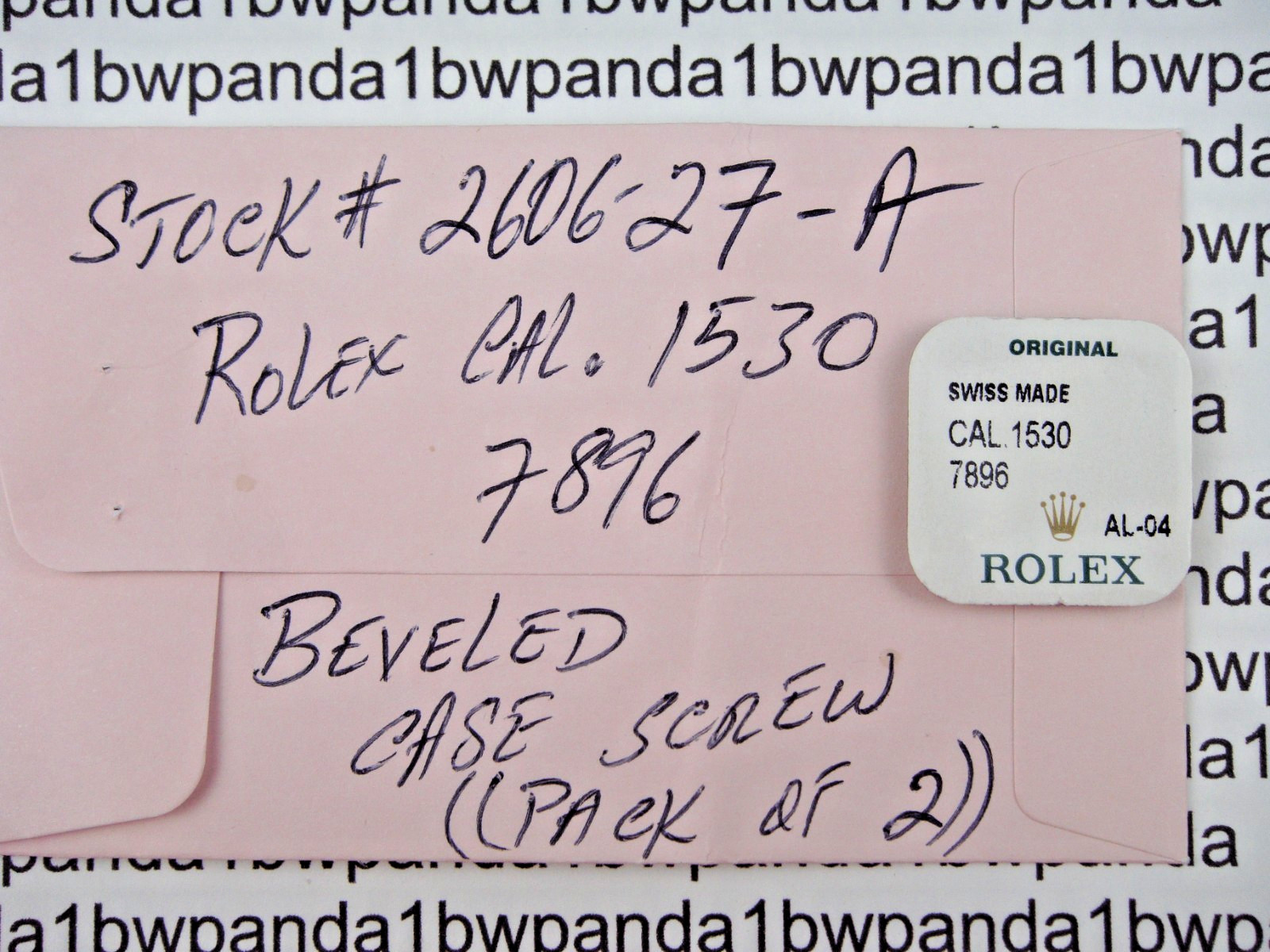 OEM Rolex 1530-7896 Pack of 2 Case Screw 1520=1530=1555, 1556=1565=1570=1575 NOS