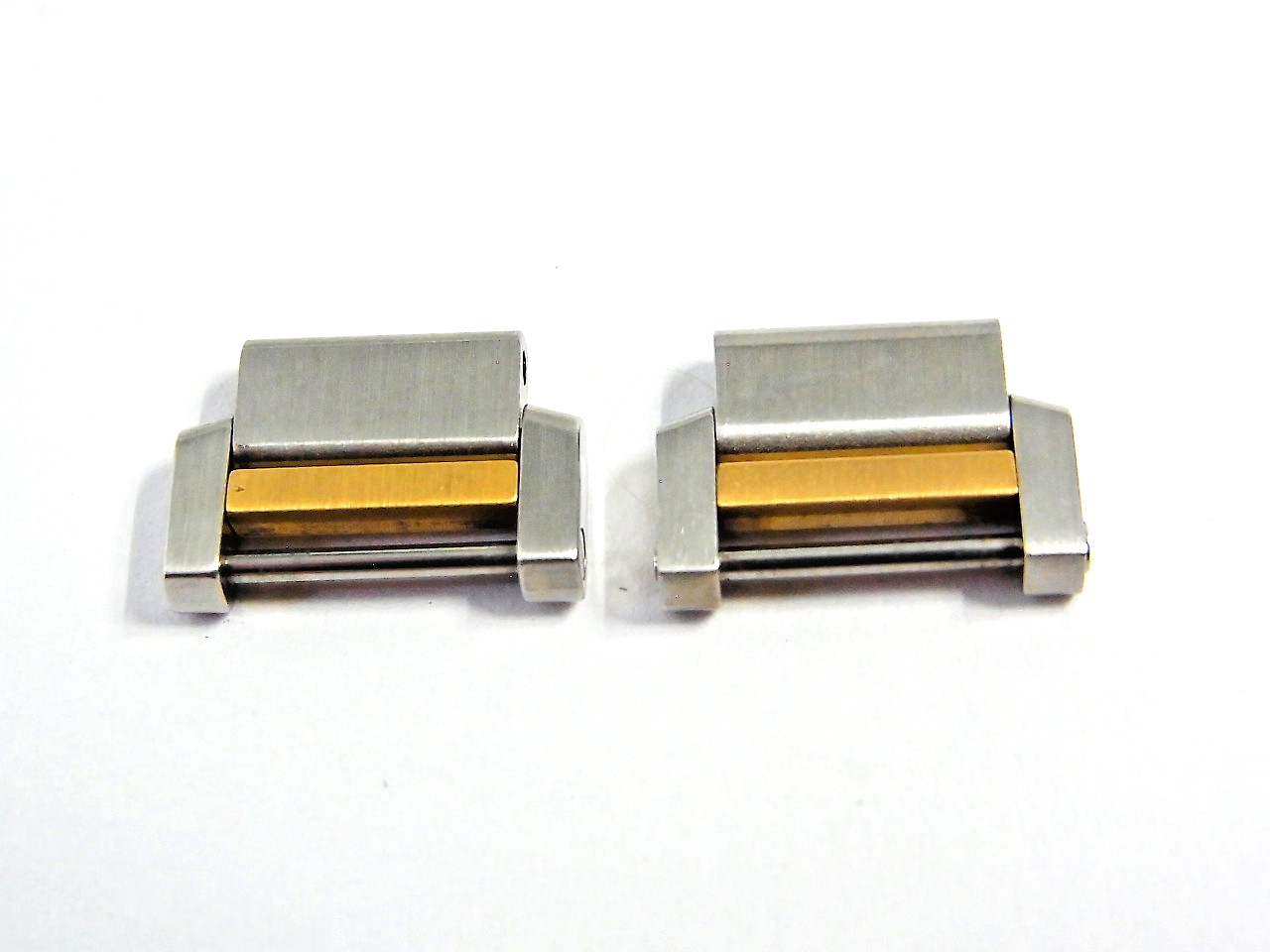 Cartier Tank Francaise 14.5mm 18K SS Genuine Link SM Watch Band 2pcs set Mint (a