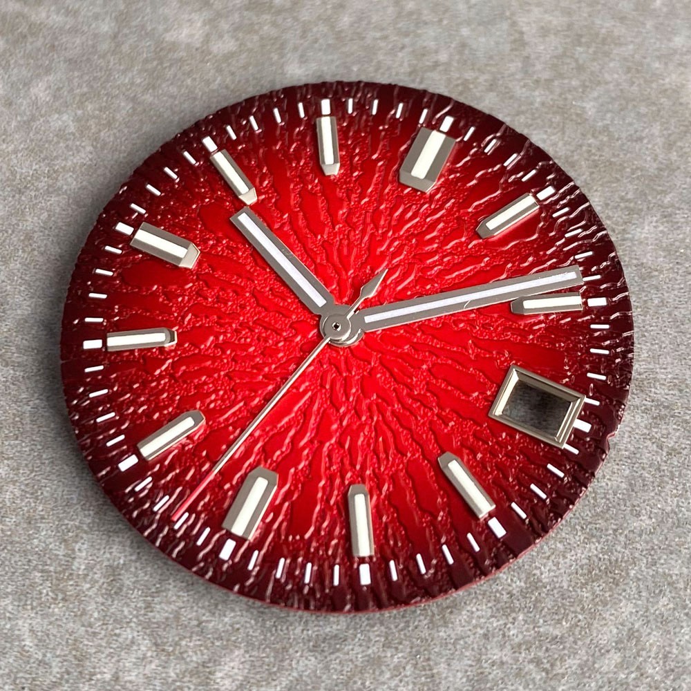 29mm NH35 Textured Watch Dial Luminous for NH36 NH38 NH70/71/72 4R35/36 MOD Dial