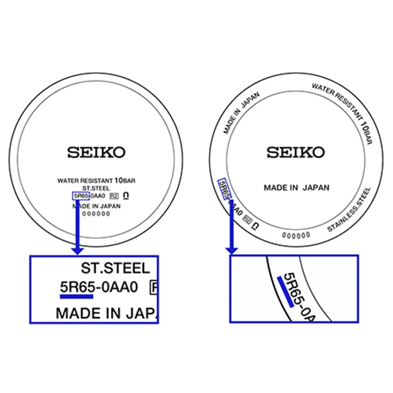 ORIGINAL SEIKO CROWN 30M36NA3