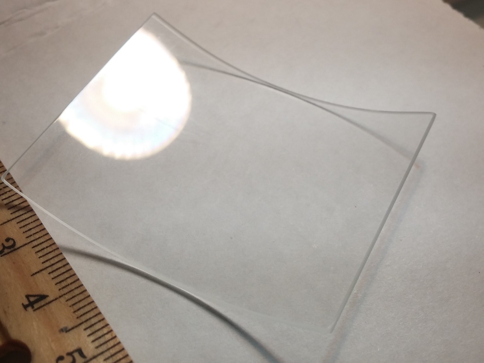 Unbranded CMX R60 – style crystal 40 x 50mm x 1.1mm thick, curve