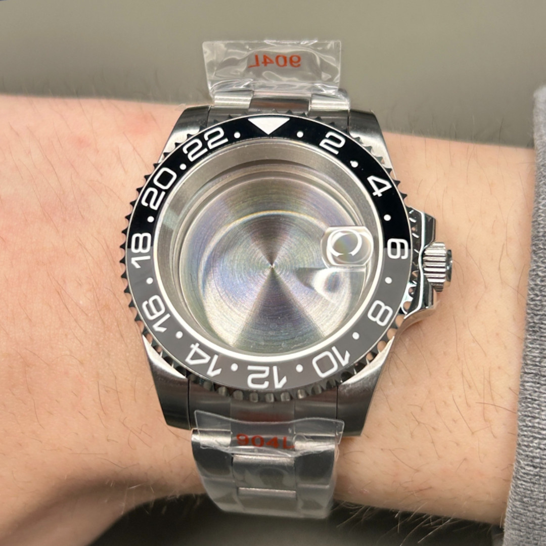 Fit Nh35 Nh34 Nh36 Movement- Bruce W Grey Bezel 40mm Brushed 20ATM Watch Case