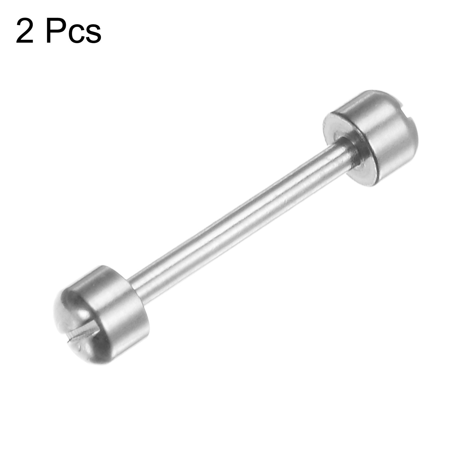 2pcs – Watch Screw Tube Rod 20mm Stainless Steel Watch Strap Pins Silver Tone