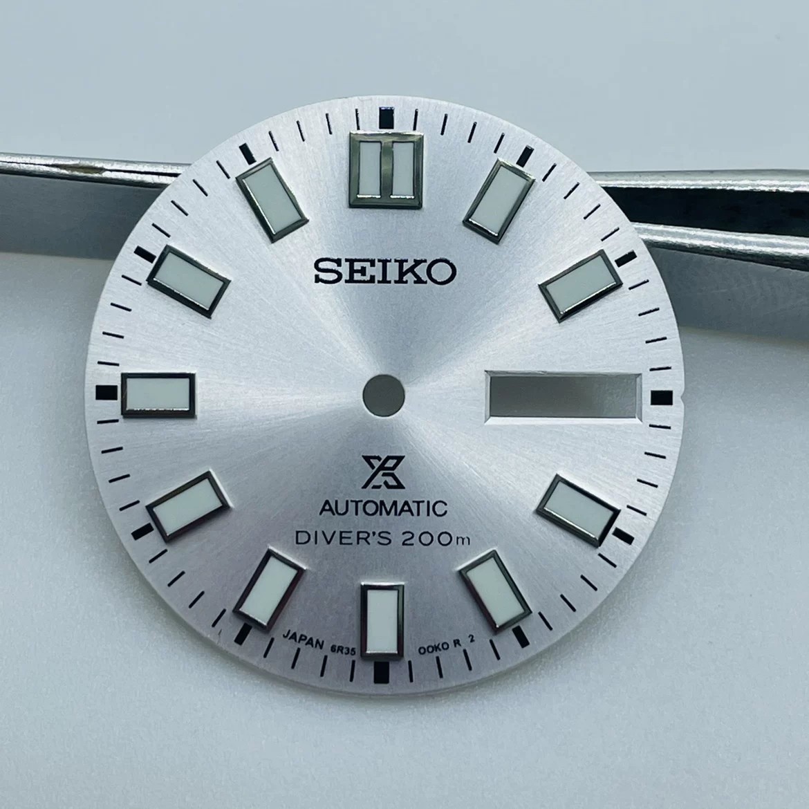 28.5mm Green Luminous Watch Dial Double calendar For NH36 movement