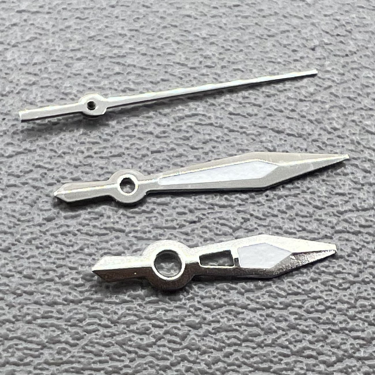 2 Sets/Pack Silver Trim Green Lume Arrow Shape Hands Set for Ronda 515 Movement