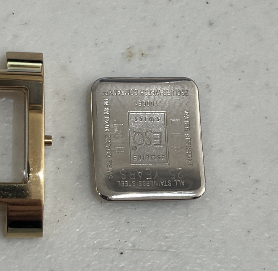 Movado ESQ Case And Case Back 100681 Authentic Original