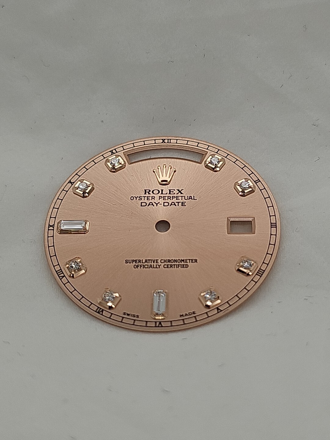 Rolex Day Date II 41mm Rose Gold 8+2 Diamond Dial 100% Genuine