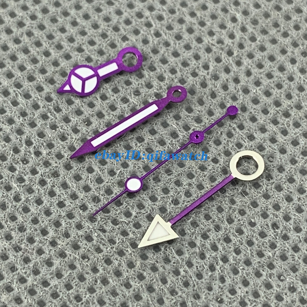 Black orange GMT Purple Watch Hands Fit NH34 NH35 automatic Movement luminous