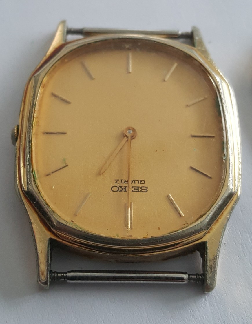 Seiko Gold Plated Bezel and Case Number 7430-5128 With Dial, Hands and Crystal