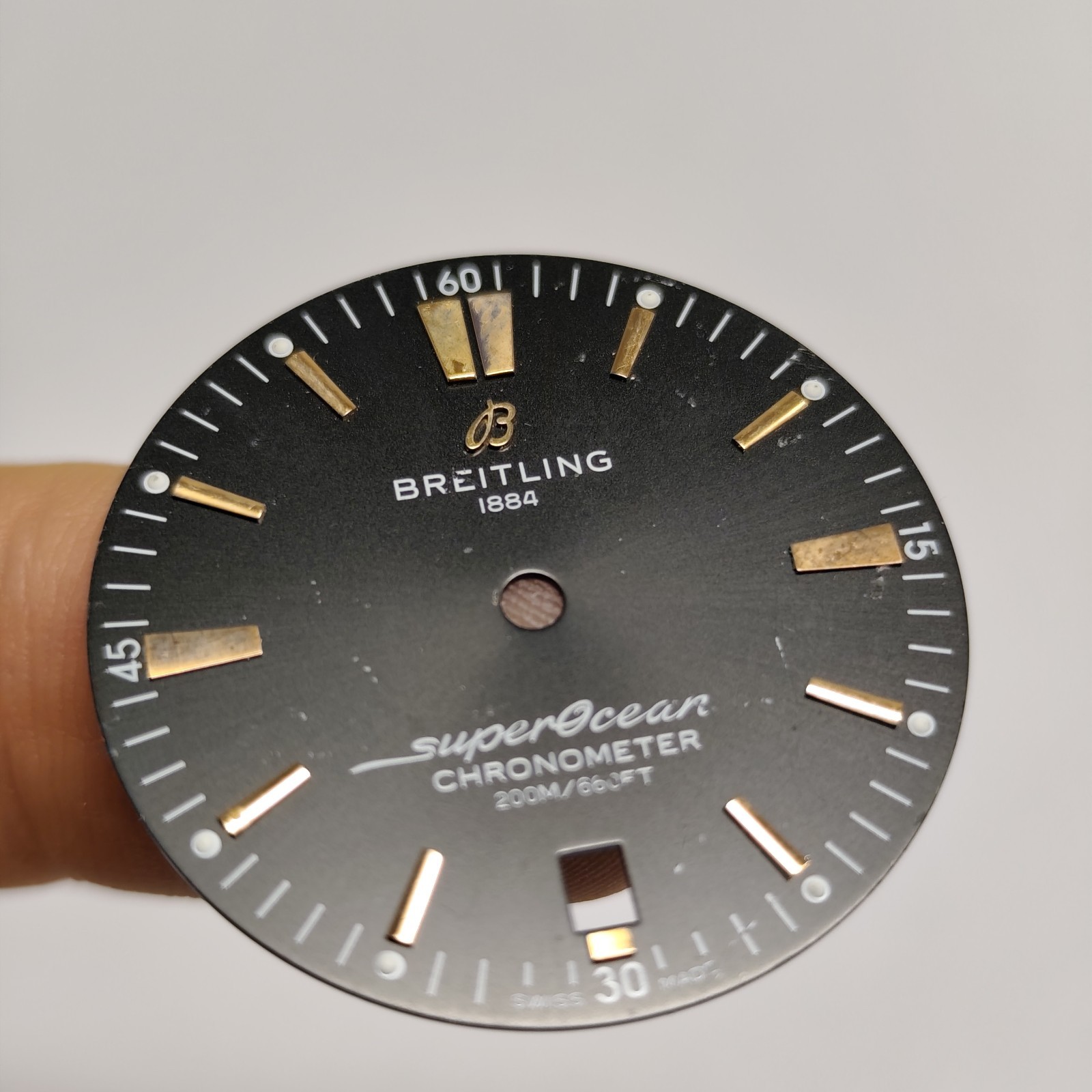32 mm Breitling Watch Dail Swiss Made, PARTs Part REPAIRS #Y2