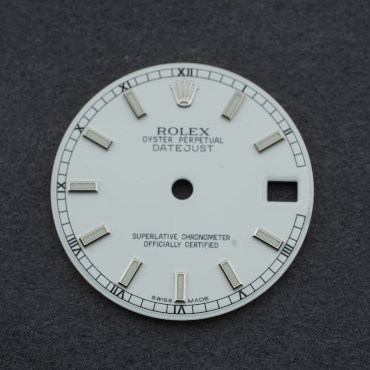 Rolex Zifferblatt Dial Oyster Perpetual Datejust 31 Damen Weiss 178274