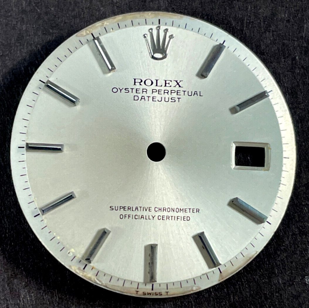 Vintage Rolex Oyster Perpertual Datejust Watch Dial For 36mm Case 1601 1603 1600