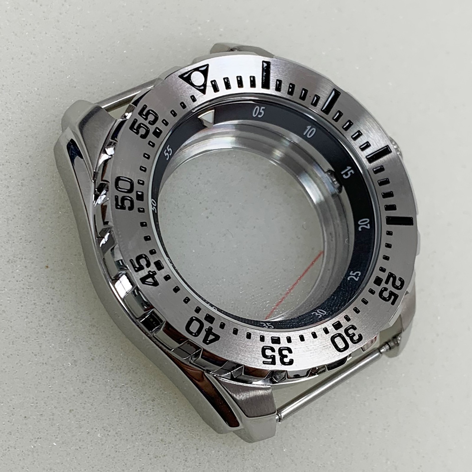 44MM Inner Shadow Case Rotatable Bezel Watch Case for NH35/NH36/4R Movement
