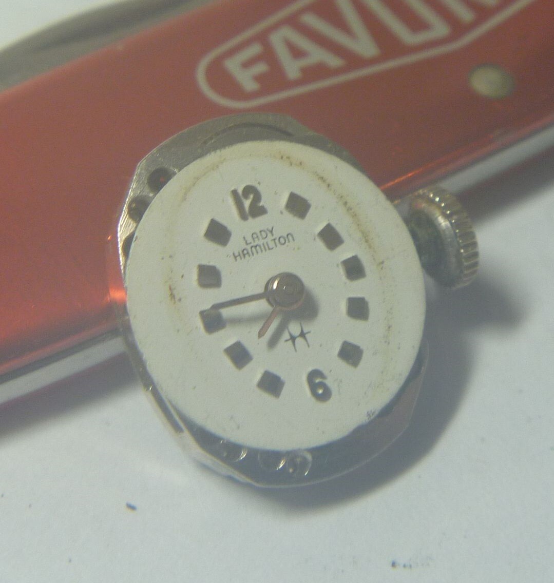 1950 Hamilton Ladies 22 Jewels Caliber 761 Movement 13.2mm Dial Hands- TICKS !!