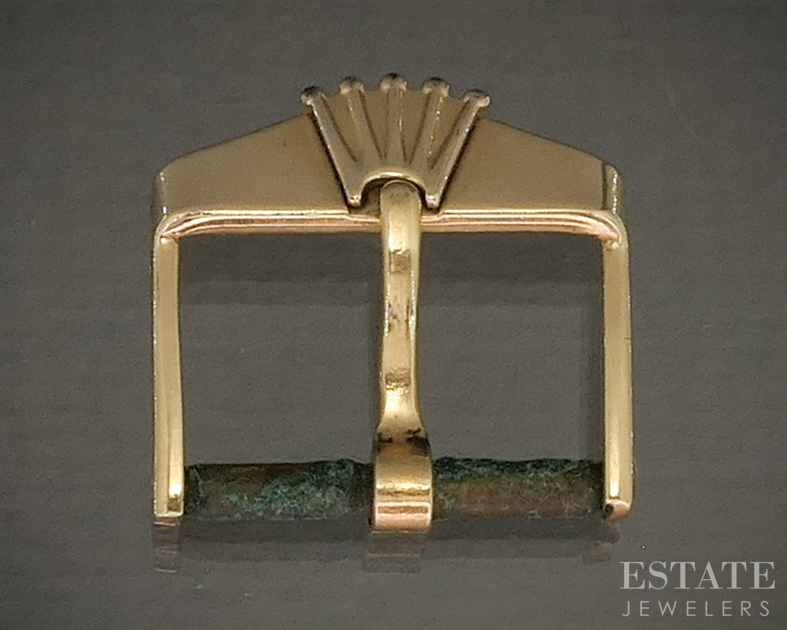 1950’s 14k Yellow Gold Rolex Big Crown Shovel Buckle Clasp 3g p26802