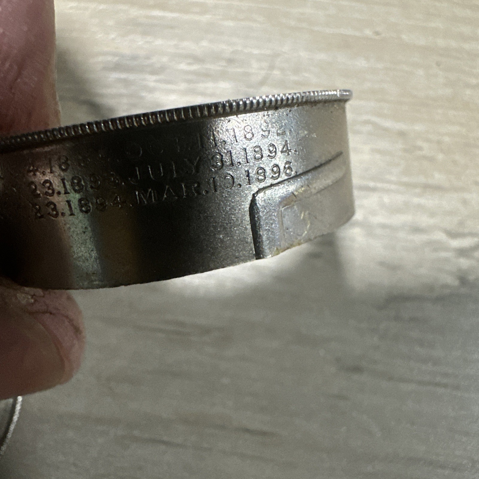 Vintage American Watch Co. Movement Tin 1896! Waltham Watch Co. Nice Patina!