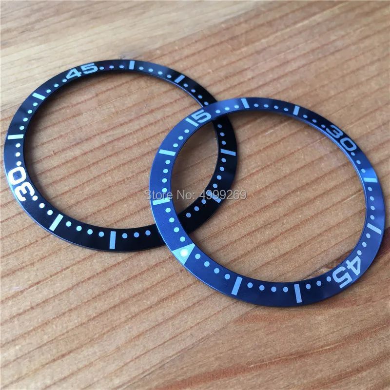 Steel Noctilucent Bezel For Longines Hydroconquest 41mm Automatic Watch Parts