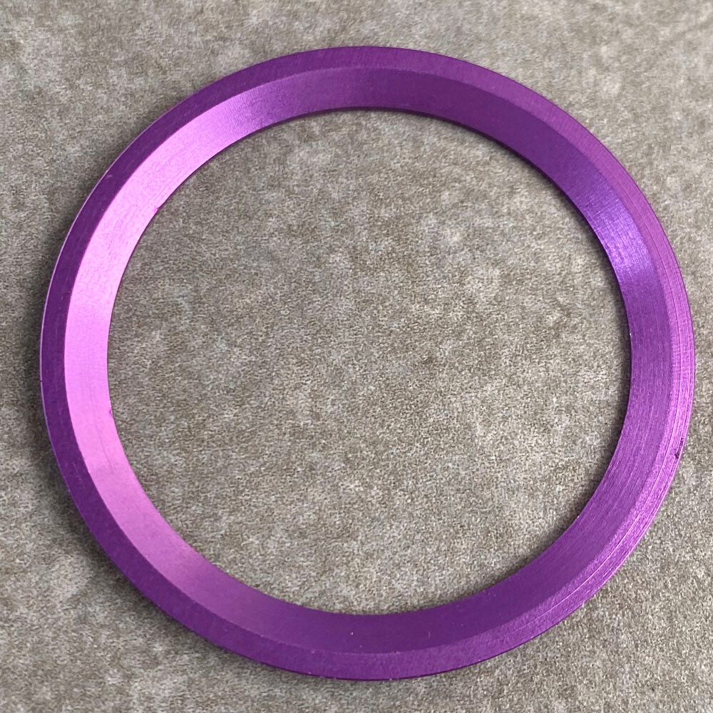 38mm*30.5mm Black Red Purple Bezel Insert For 40mm GMT SUB SKX 007 Mens Watch