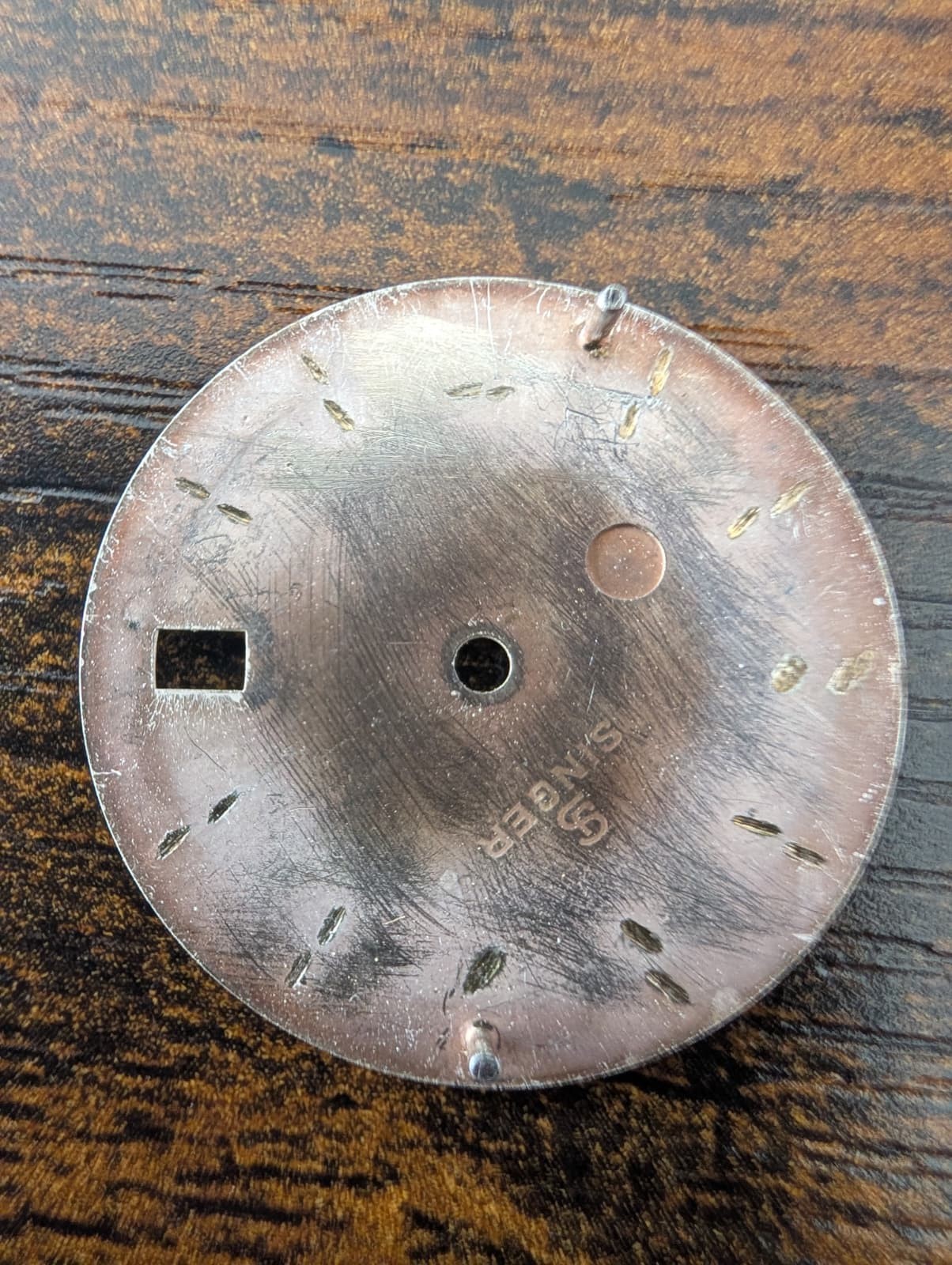 ROLEX OYSTER PERPETUAL DATE 1501 SILVER STICK DIAL – POOR CONDITION