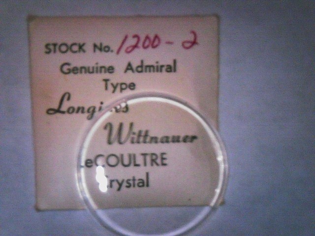 Genuine Admiral Type Crystal For Longines Wittnauer LeCoultre -Select Size Style